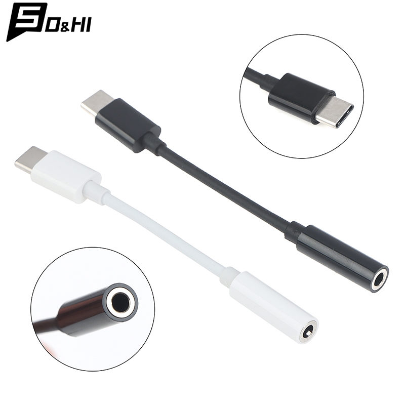 Earphone Splitter Jack - Typ-C auf 3,5mm Aux-Buchse Kopfhörer Audio-Adapter