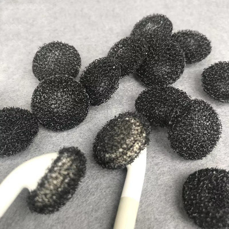 Earphone Foam Tip - Filterschwamm, schwarzer weicher Schaumstoff, Ersatz-Ohrpolster für