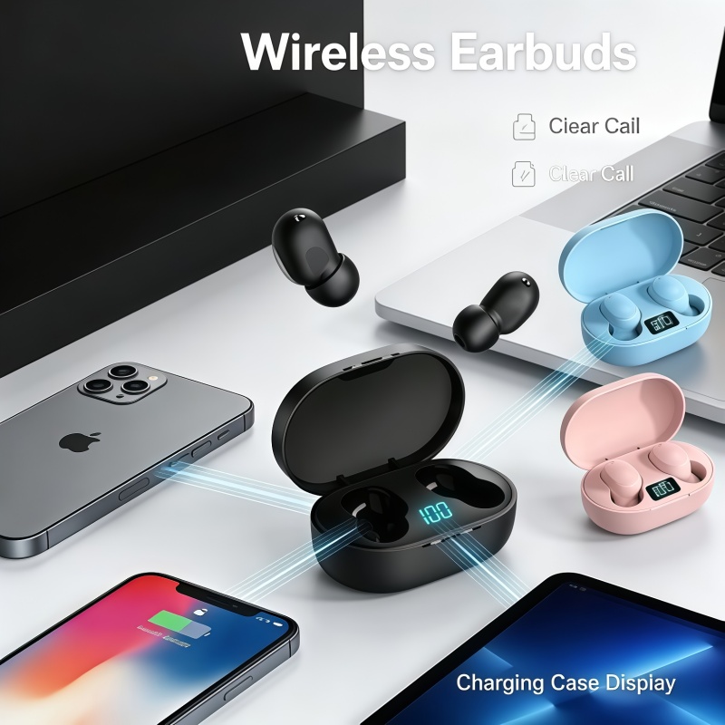 Bluetooth Headset On Ear - 2026 Neue TWS E6S Fone Bluetooth-Kopfhörer
