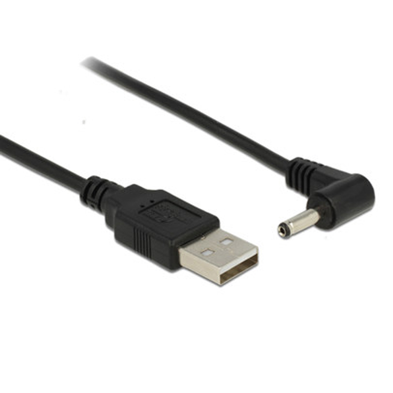 Cable Extension 3.5 - Schwarzes Ellenbogen 90 USB-Stecker auf Stecker