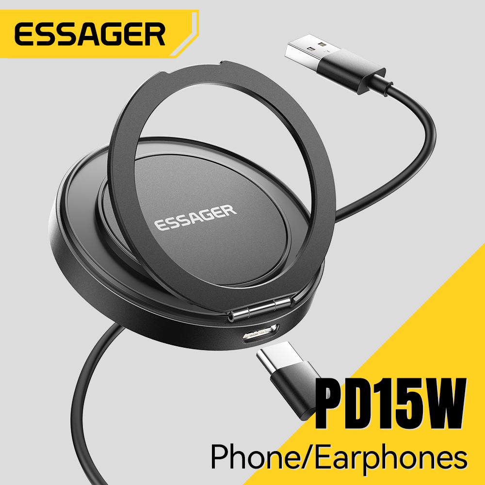 Usb C Earphone - Essager Magnetisches kabelloses Ladegerät 15 W