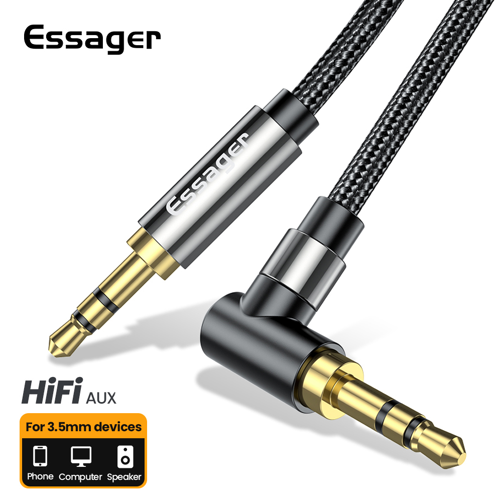 Cable Extension 3.5 - Essager Aux-Verlängerungskabel, 3,5 mm Klinke, Stecker