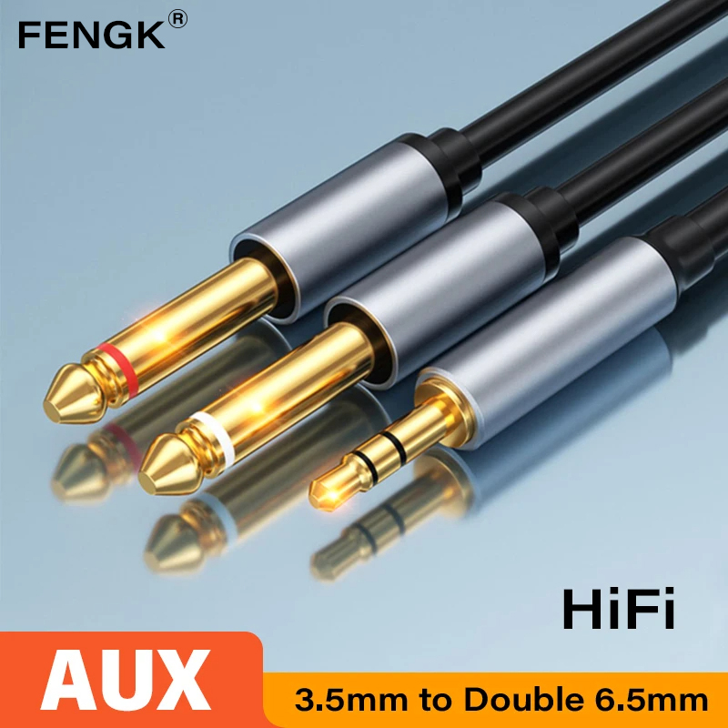 Cable Extension 3.5 - 3,5 mm auf Doppel 6,5 mm