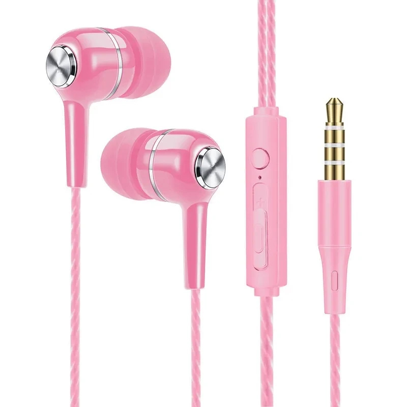 Audiophile Headphone Wired - Kabelgebundene Kopfhörer, 3,5 mm In-Ear-Sport-Ohrhörer, Bass-Handy-Kopfhörer,