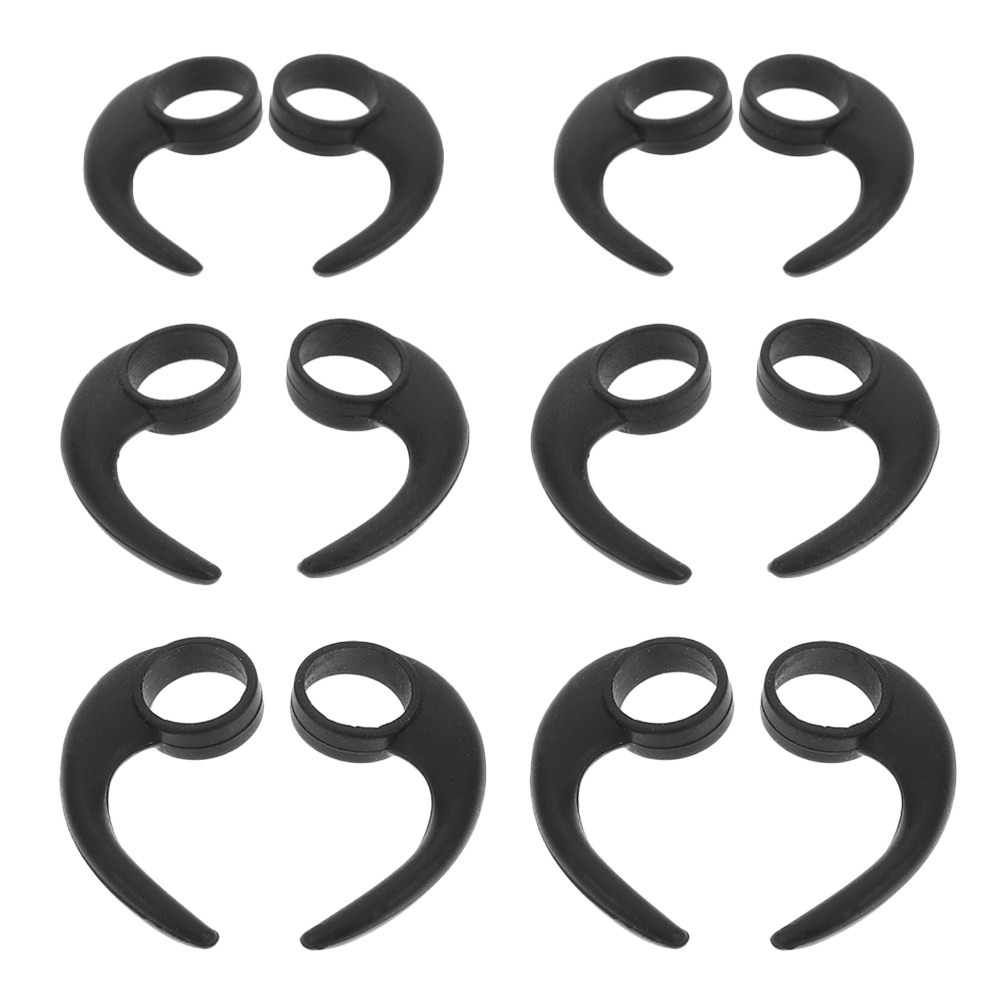 Silicone Ear Tip Replacement - 12 Stück Ohrhaken aus Silikon, rutschfeste