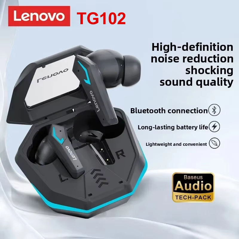 Gaming Headset Rgb - Lenovo TG102 Gaming Kabellose Ohrhörer Bluetooth
