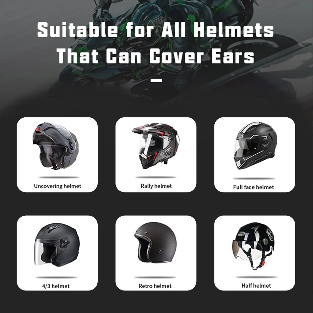 Kihous Einohr-Motorradhelm-Hea – Bluetooth Headset On Ear Bewertung und Preis