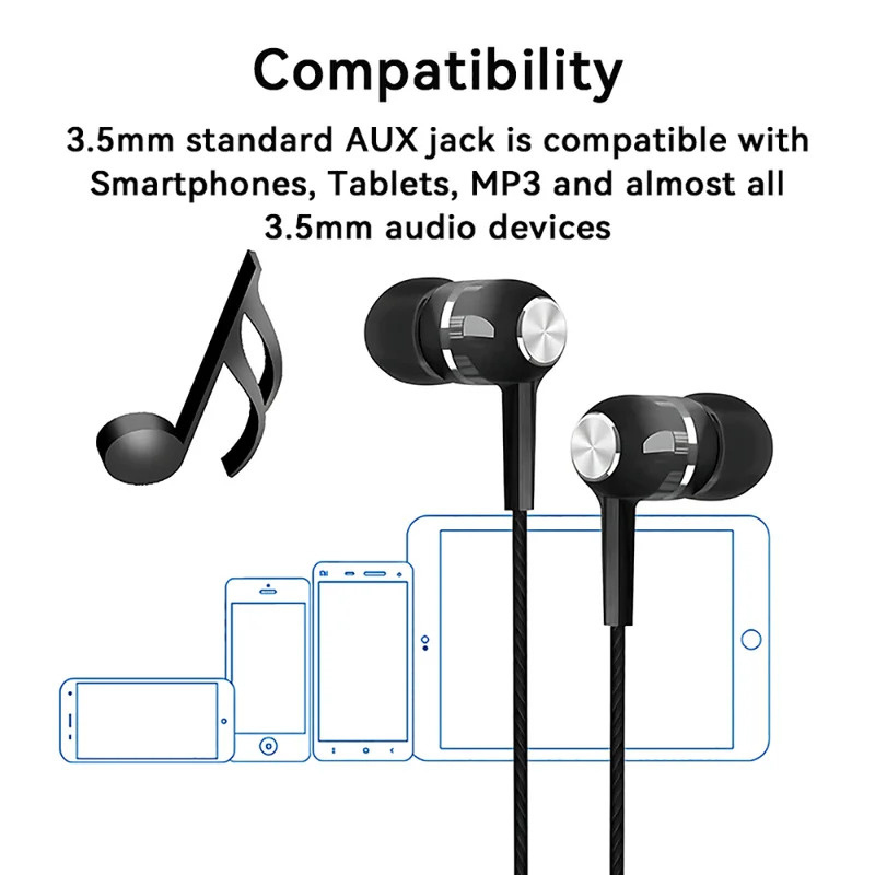 1/2/3/4 Stück 3,5-mm-Kabelgebu – Wired Earphone Mic Bewertung und Preis
