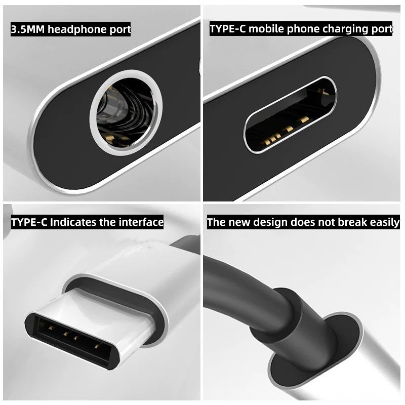 2 in 1 Audio-Adapter Typ C auf – Audiophile Headphone Wired Bewertung und Preis