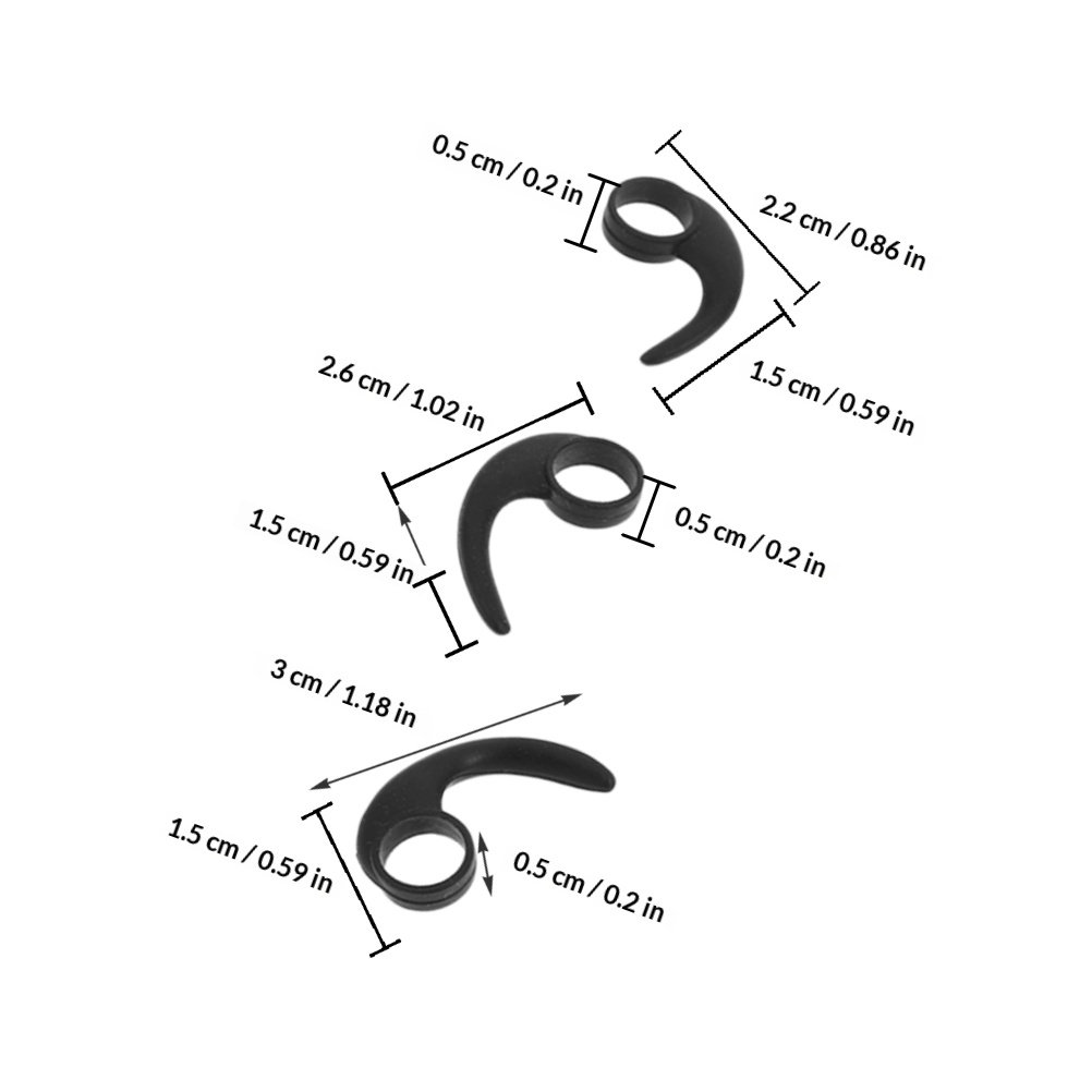 12 Stück Ohrhaken aus Silikon, – Silicone Ear Tip Replacement Bewertung und Preis