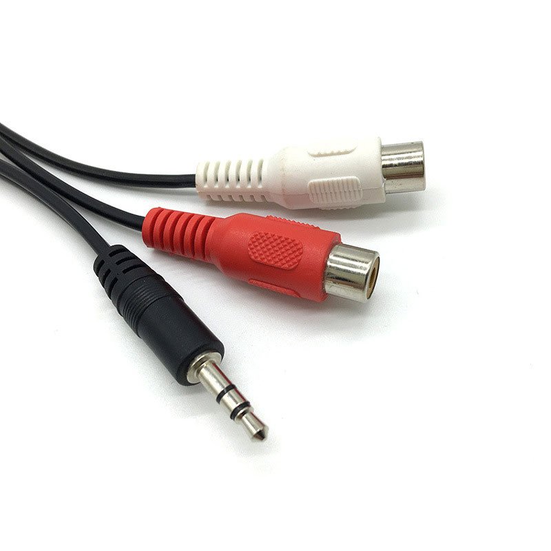 3,5 Jack Stecker auf 2RCA 2AV  – Earphone Splitter Jack Bewertung und Preis